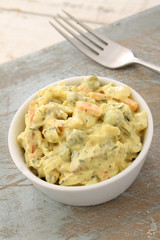 sandwich filling in dish