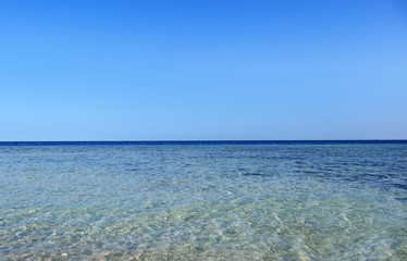 View of beautiful seascape on summer day