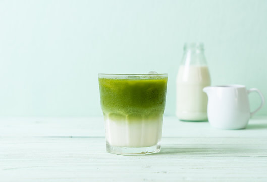 iced matcha green tea latte