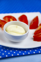 Tasty tomatoes and sauce