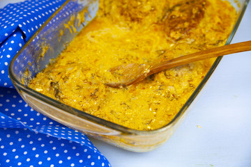 Delicious cutlets with tomato sauce