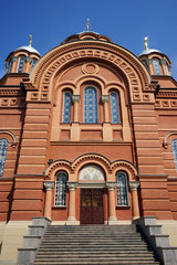 Fototapeta na wymiar Entrance of church