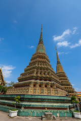 Fototapeta na wymiar Wat Pho or Wat Phra Chetuphon Vimolmangklararm Rajwaramahaviharn is one of Bangkok's oldest temples, it is on Rattanakosin Island, directly south of the Grand Palace.