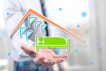 Concept of hotel booking