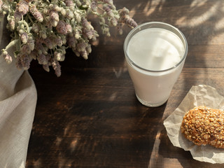 Breakfast on summer day