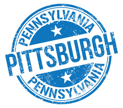 Pittsburgh Pennsylvania. Vector Rubber Stamp.