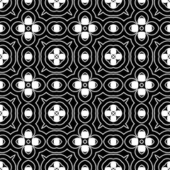 Abstract seamless black and white pattern