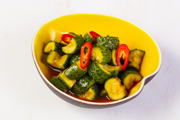 Asian marinated cucumber