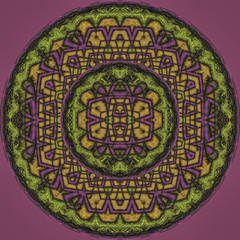 Abstrakt Fraktal mandala grafik