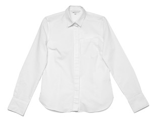 Stylish shirt on white background