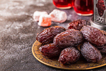 Fresh Medjool Dates. Ramadan kareem.