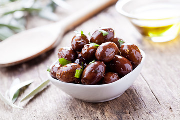 Bunch Of Black Olives