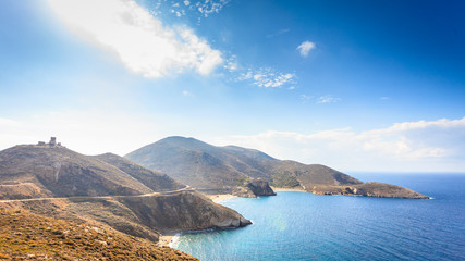 Obraz premium Greek coastline on Peloponnese, Mani Peninsula