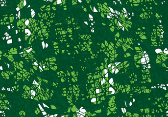Seamless pattern of light shining throw the leaves.