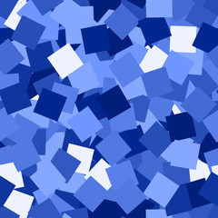 Glitter seamless texture. Admirable blue particles. Endless pattern made of sparkling squares. Vibra