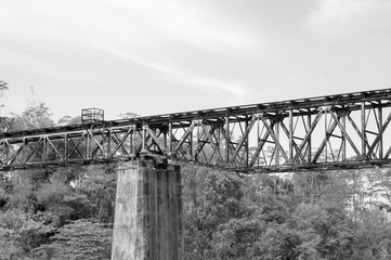 old wood railroad train transportation landscape black and white