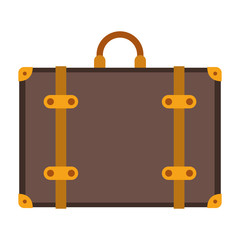 suitcase travel isolated icon vector illustration design
