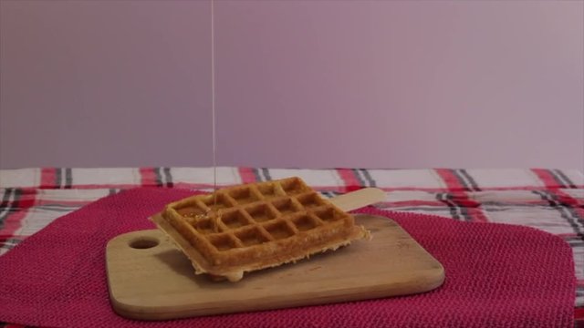 waffle popsicle with honney