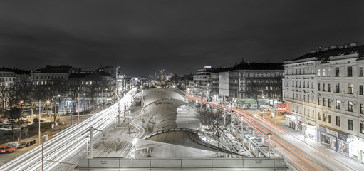 Wien, Vienna, Urban-Loritz-Platz, Nachtaufnahme