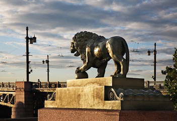 Admiralty (Admiralteiskaya) Embankment in Saint Petersburg. Russia © Andrey Shevchenko