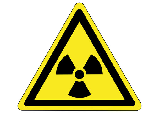 Schild Gefahr durch Radioaktivit&auml;t