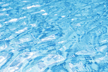 Water in swimming pool texture background