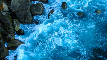 Storm at the rocks