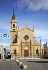 Fototapeta premium Church of St. Paul in Malaga. Spain