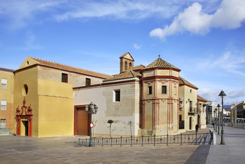Fototapeta na wymiar Church of Santo Domingo in Malaga. Spain
