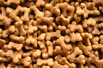 Dogs food meat flavor,  bone shape