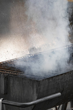 Steaming barbecue grill
