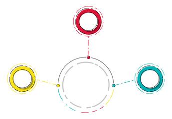 Layout of empty infographic - business concept. Vector.