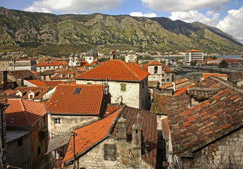 Fototapeta na wymiar Panoramic view of Kotor. Montenegro