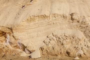 Sand texture after rain
