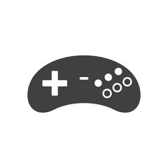 Video game Joystick icon. Silhouette Black. isolated on white background