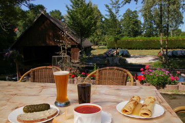 Snack, Mittagessen, traditionell, Spreewald