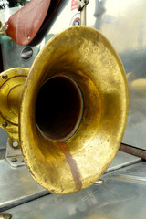 Trumpet on historic car