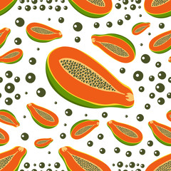 papaya fruit pattern suitable for background product
