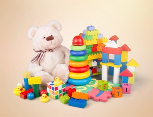 Colloroful Toys and Bears