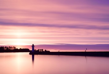 Fototapeta na wymiar Sunrise in Hjo, Sweden