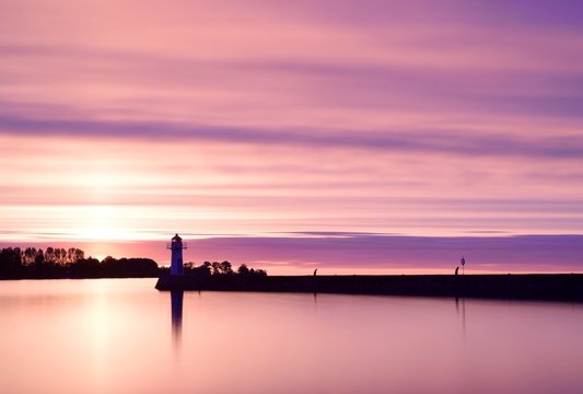 Sunrise in Hjo, Sweden