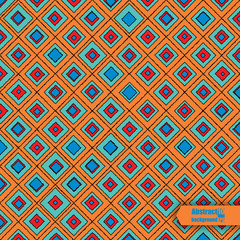 Abstract modern background with hand-drown rhombuses. Eps10 Vector illustration