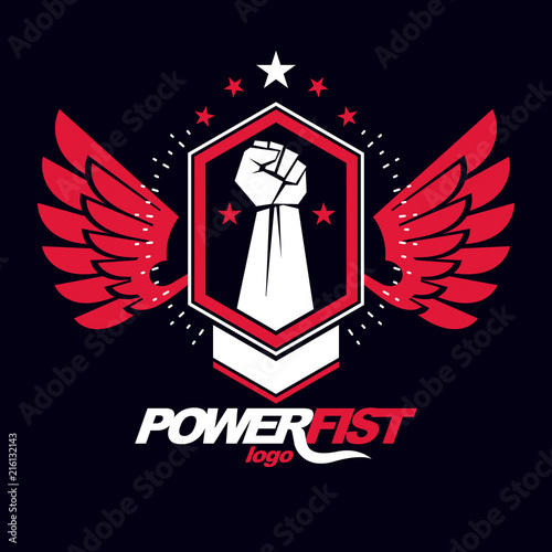 Strong Fist Of A Muscular Man Vector Illustration Best Fighter