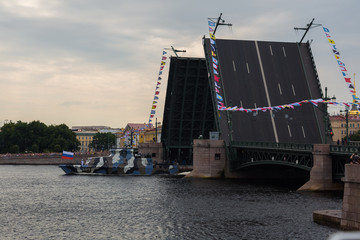 River parade in Saint-Petersburg