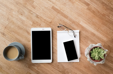 smartphone on desk