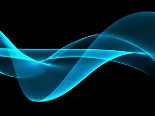      Abstract Soft Color Blue Wave Background 