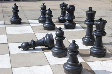 Schach: Schwarze Figuren  © rbkelle