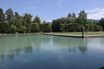 Wasserbecken Landschaft Natur Wasser Park