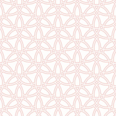 Seamless vector ornament. Modern background. Geometric modern pink pattern