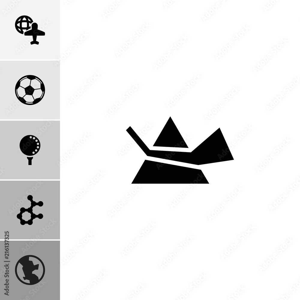 Poster collection of 6 sphere filled icons